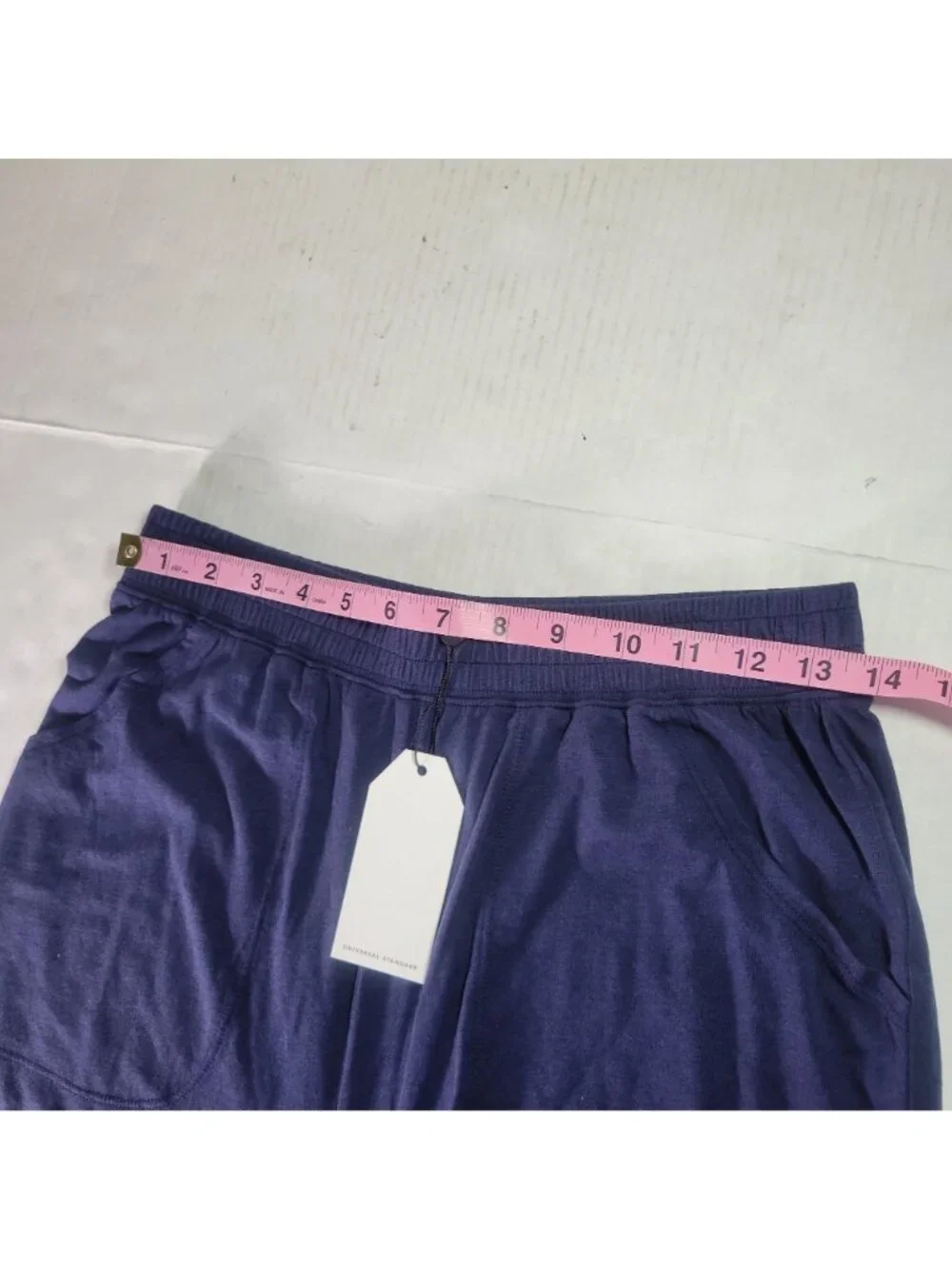 Universal Standard Navy Elastic Waist Pima Cotton Lounge Shorts Size 4XS (XS)